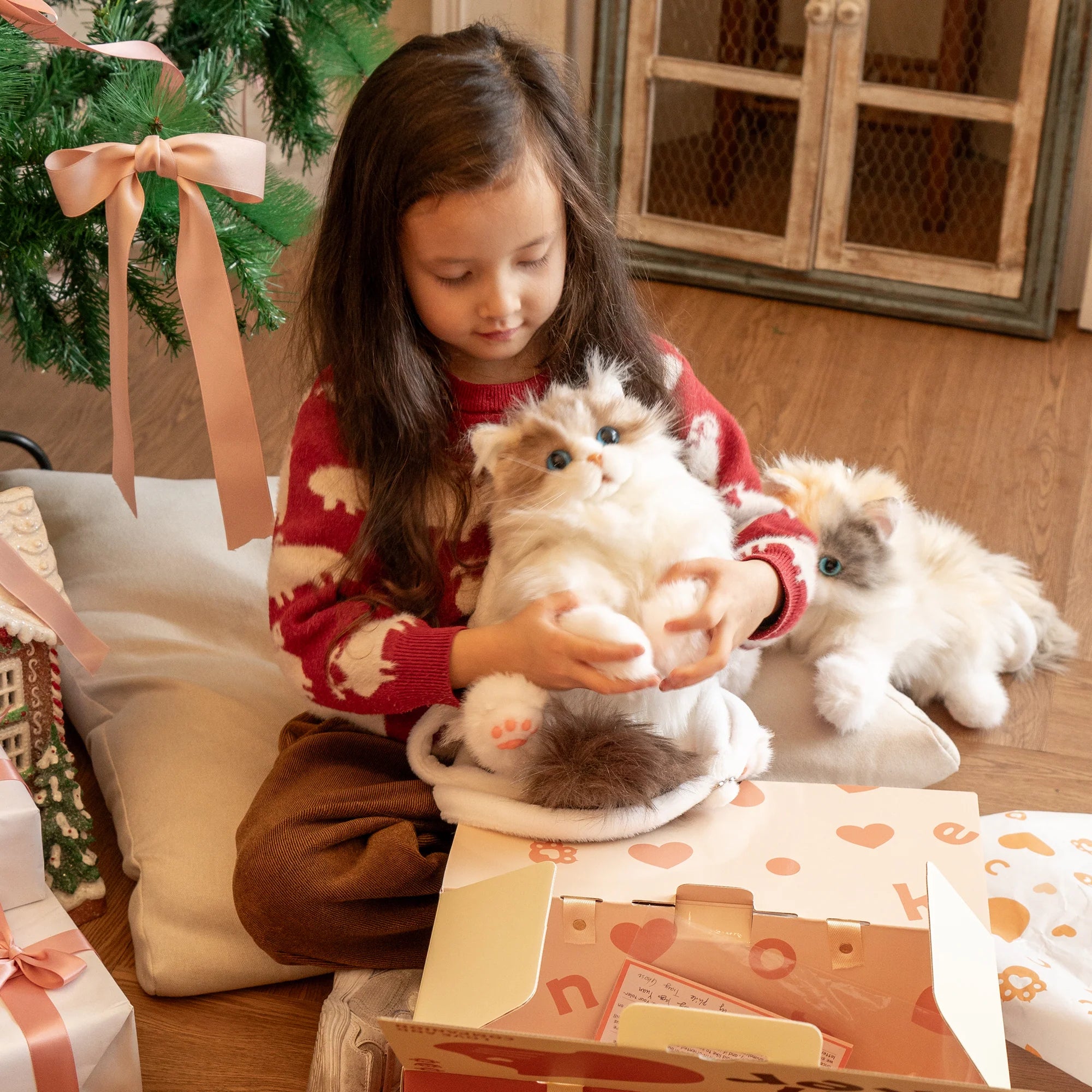 Sitting Calico Cat Backpack