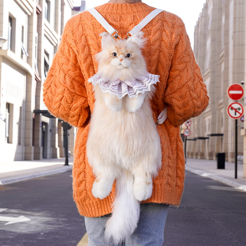 Cream Maine Coon Backpack