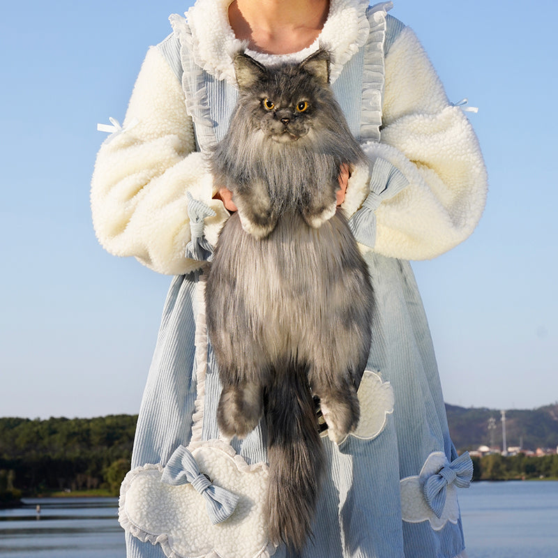 Solid Black Maine Coon Backpack