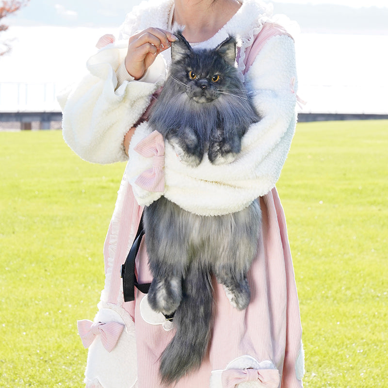 Solid Black Maine Coon Backpack