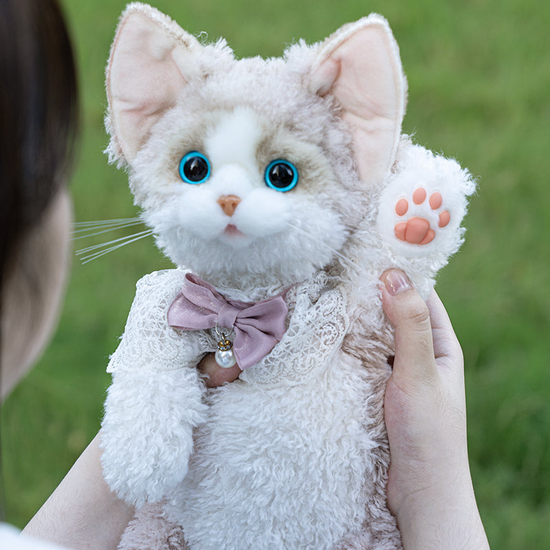 Solid Black Devon Rex Cat Backpack