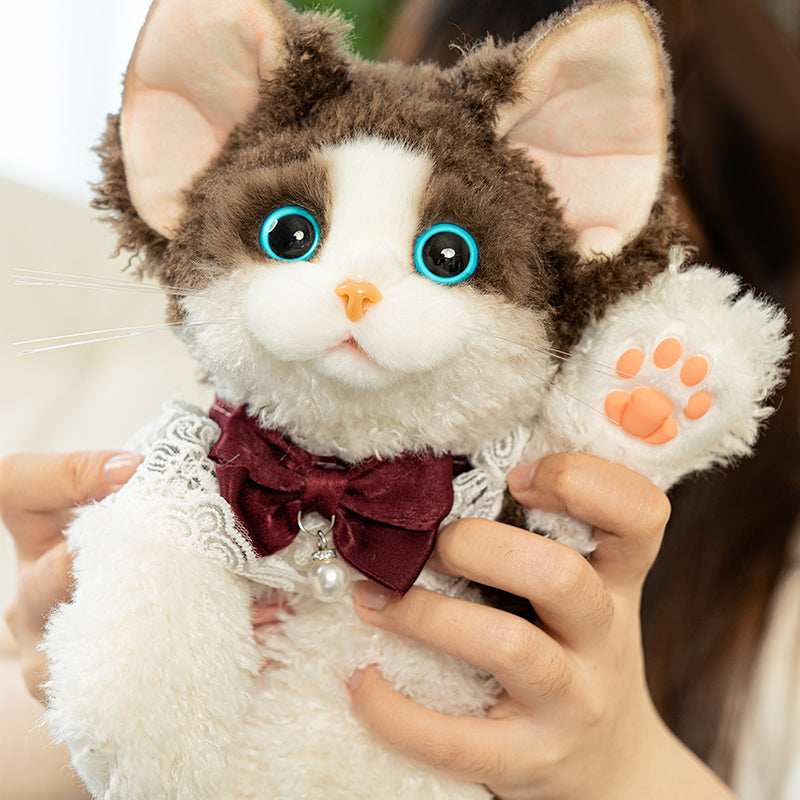 Solid Black Devon Rex Cat Backpack