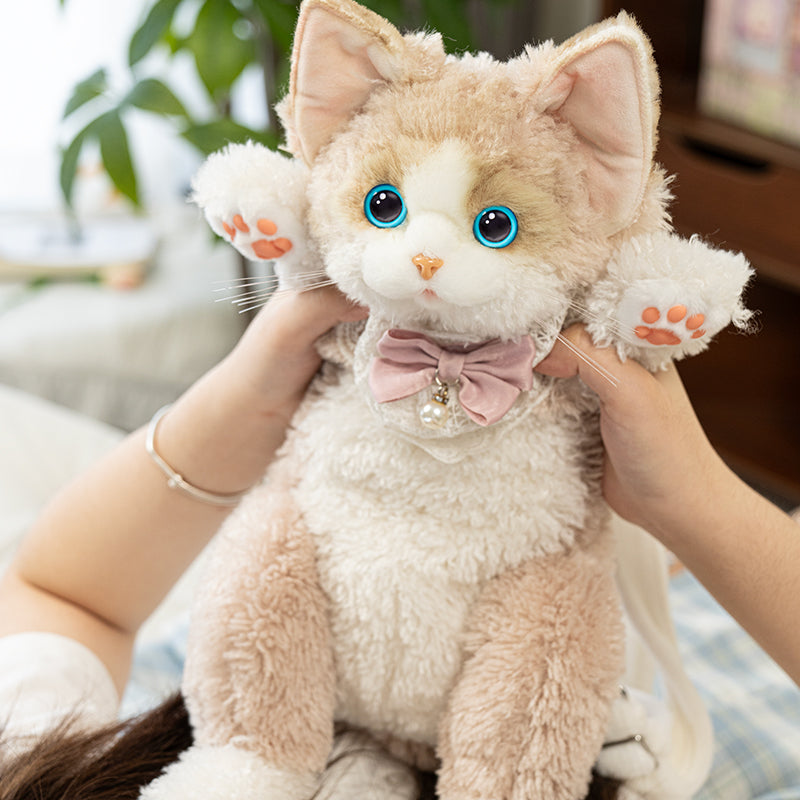 Solid Black Devon Rex Cat Backpack