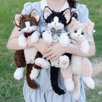 Solid Black Devon Rex Cat Backpack