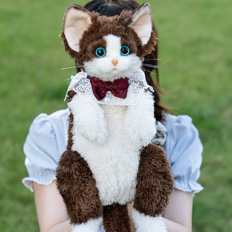 Solid Black Devon Rex Cat Backpack