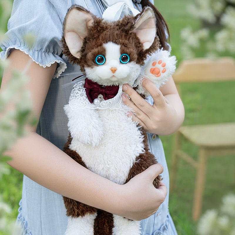 Solid Black Devon Rex Cat Backpack