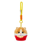 French Fries Plush Cat Keychain