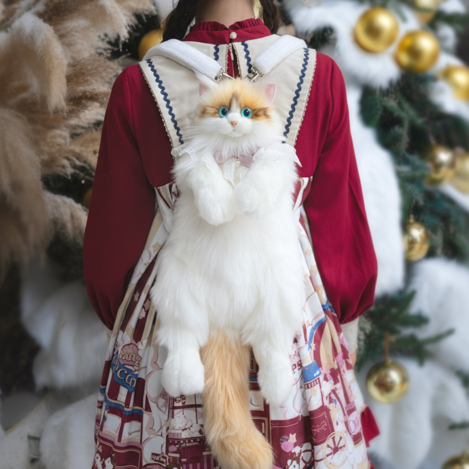 Flame Point Cat Backpack