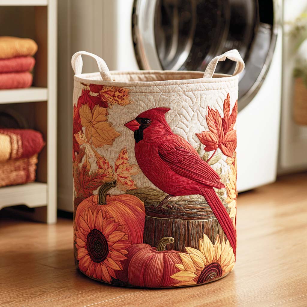 Amber Cardinal Quilted Laundry Basket NCU0NTD174