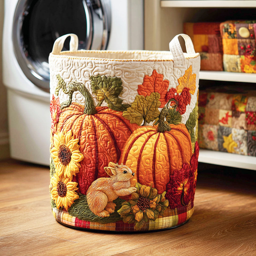 Amber Glow Quilted Laundry Basket NCU0NTD313