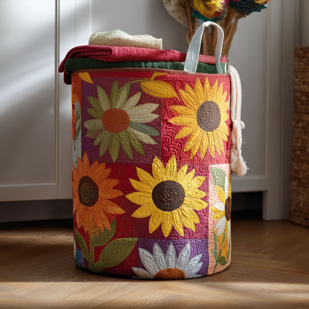 Amber Glow Quilted Laundry Basket NCU0PTT1189