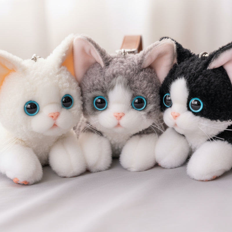 Devon Rex Cat Keychain