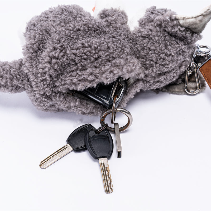 Devon Rex Cat Keychain