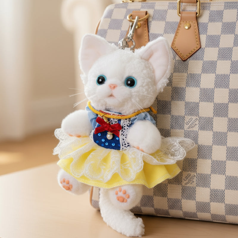 Devon Rex Cat Keychain