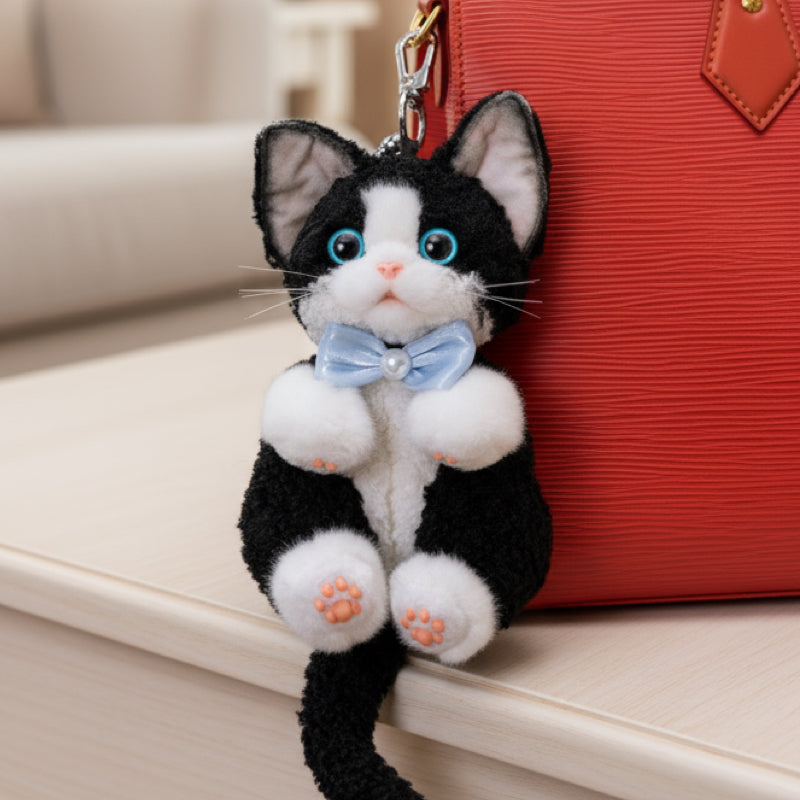 Devon Rex Cat Keychain