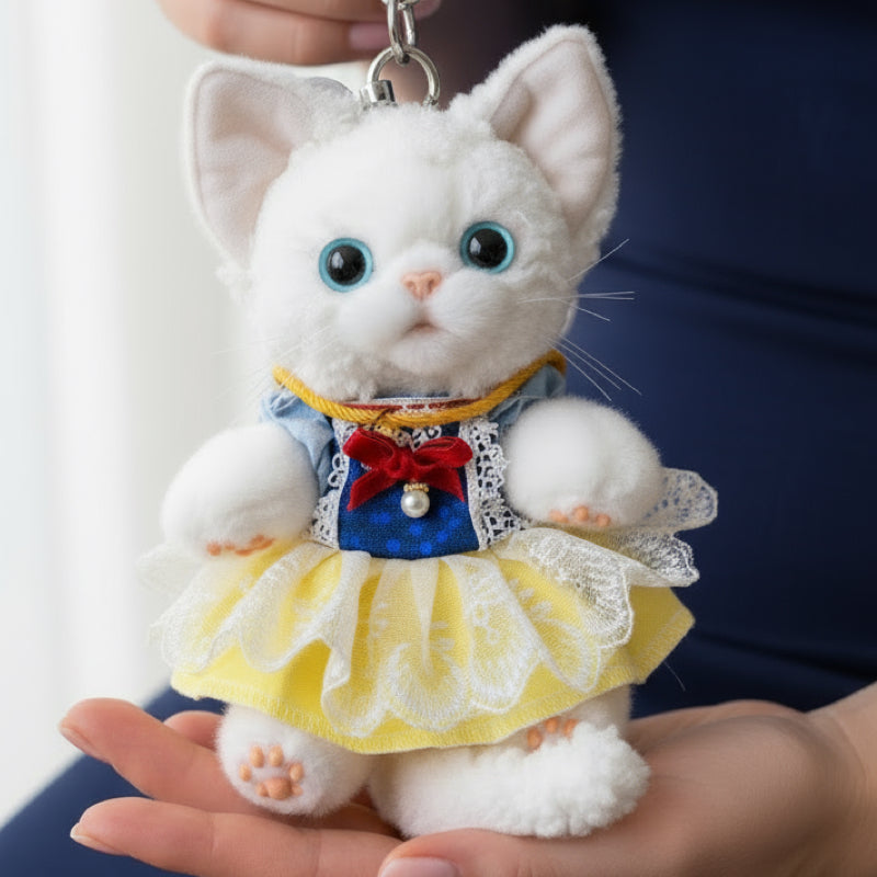 Devon Rex Cat Keychain