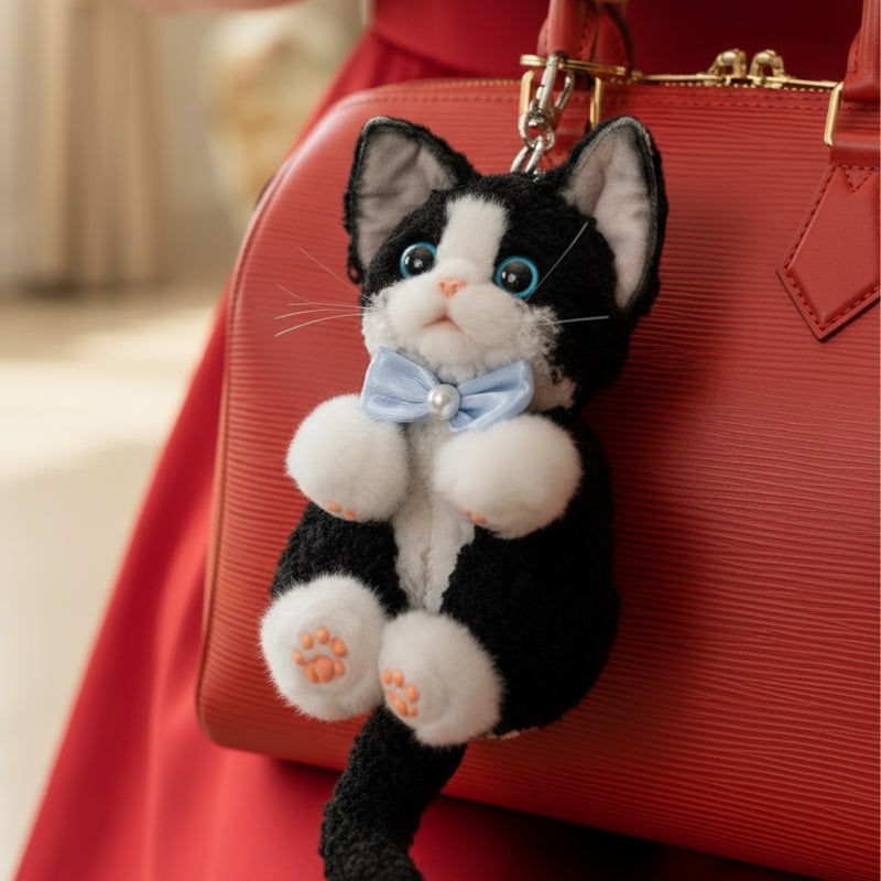 Devon Rex Cat Keychain