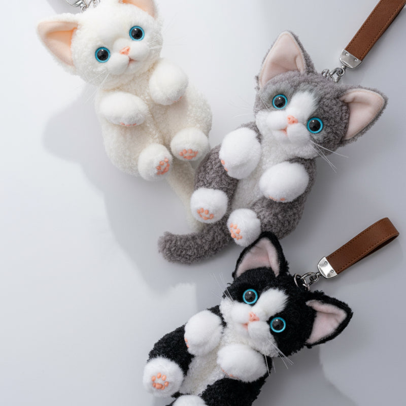 Devon Rex Cat Keychain