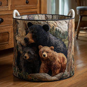 Bear Haven Quilted Laundry Basket NCU0DDK2131