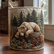 Bear Valley Quilted Laundry Basket NCU0DDK2135