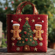 Festive Gingerbread Quilted Tote Bag GFTOHD10261