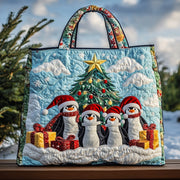 Christmas Penguin Heaven Quilted Tote Bag GFTOHD10343