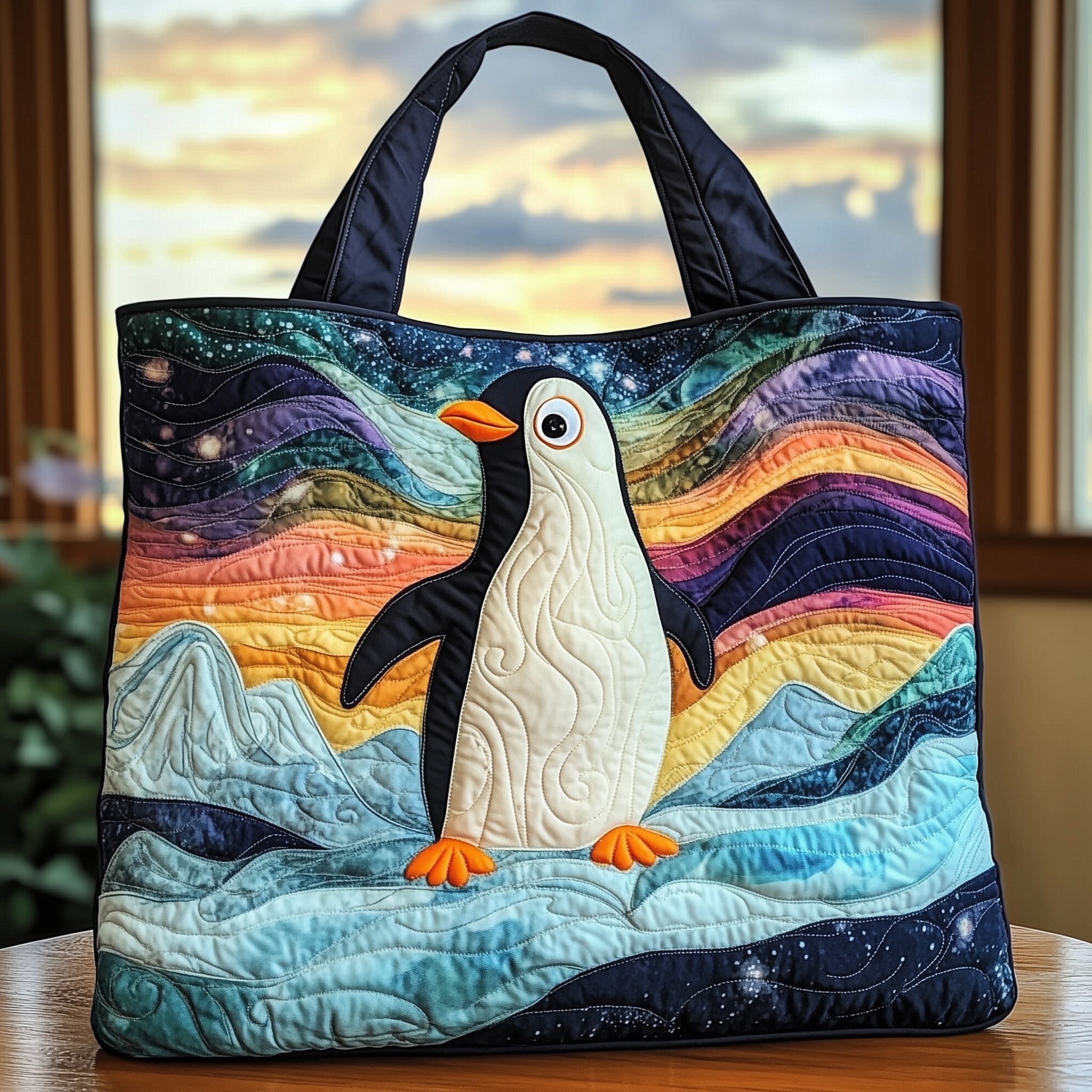 Penguin Paradise Quilted Tote Bag GFTOHD10345