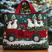 The Christmas Cluckers Quilted Tote Bag GFTOHD10381