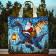 Holiday Dragon Ride Quilted Tote Bag GFTOHD10432
