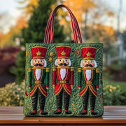Festive Nutcracker Quilted Tote Bag GFTOHD10495