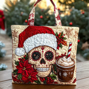 Christmas Sugar Skull Quilted Tote Bag GFTOHD10626