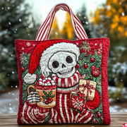 Christmas Sugar Skull Quilted Tote Bag GFTOHD10628
