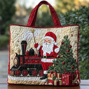 Joyful Santa Quilted Tote Bag GFTOHD10672