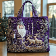 Elegant Santa Quilted Tote Bag GFTOHD10675