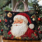 Santa Holiday Cheer Quilted Tote Bag GFTOHD10784