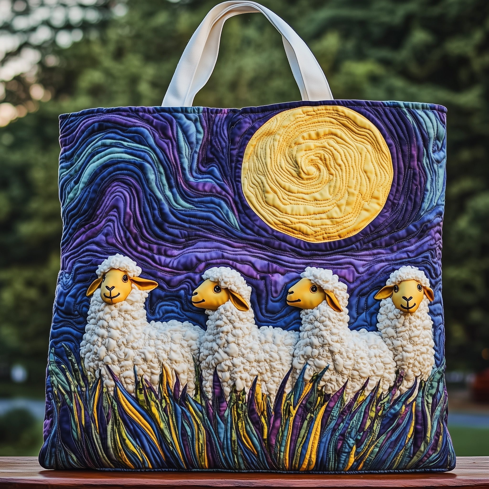 Sheep Heaven Quilted Tote Bag GFTOHD10848