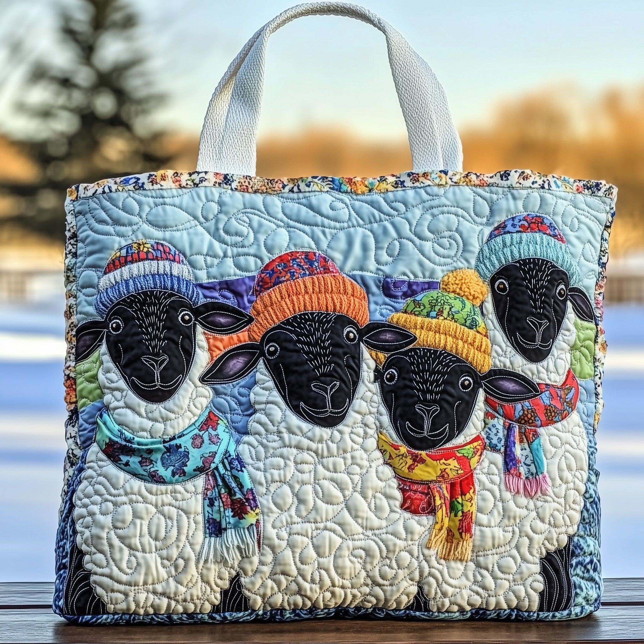 Sheep Heaven Quilted Tote Bag GFTOHD10850