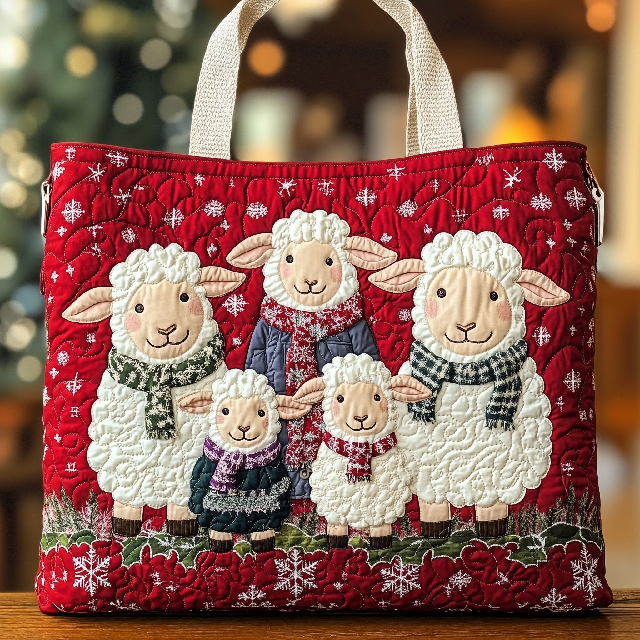 Sheep Heaven Quilted Tote Bag GFTOHD10853