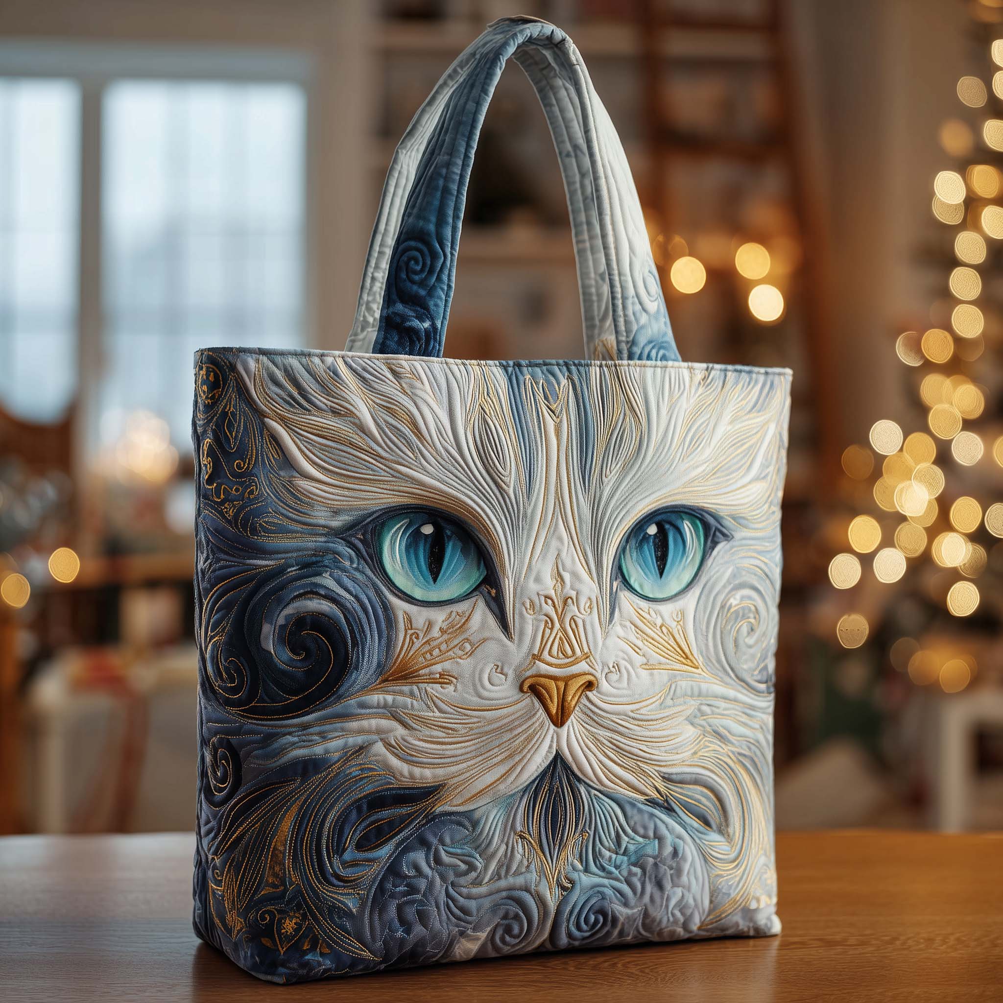 Catitude Charm Quilted Tote Bag GFTOHD12656