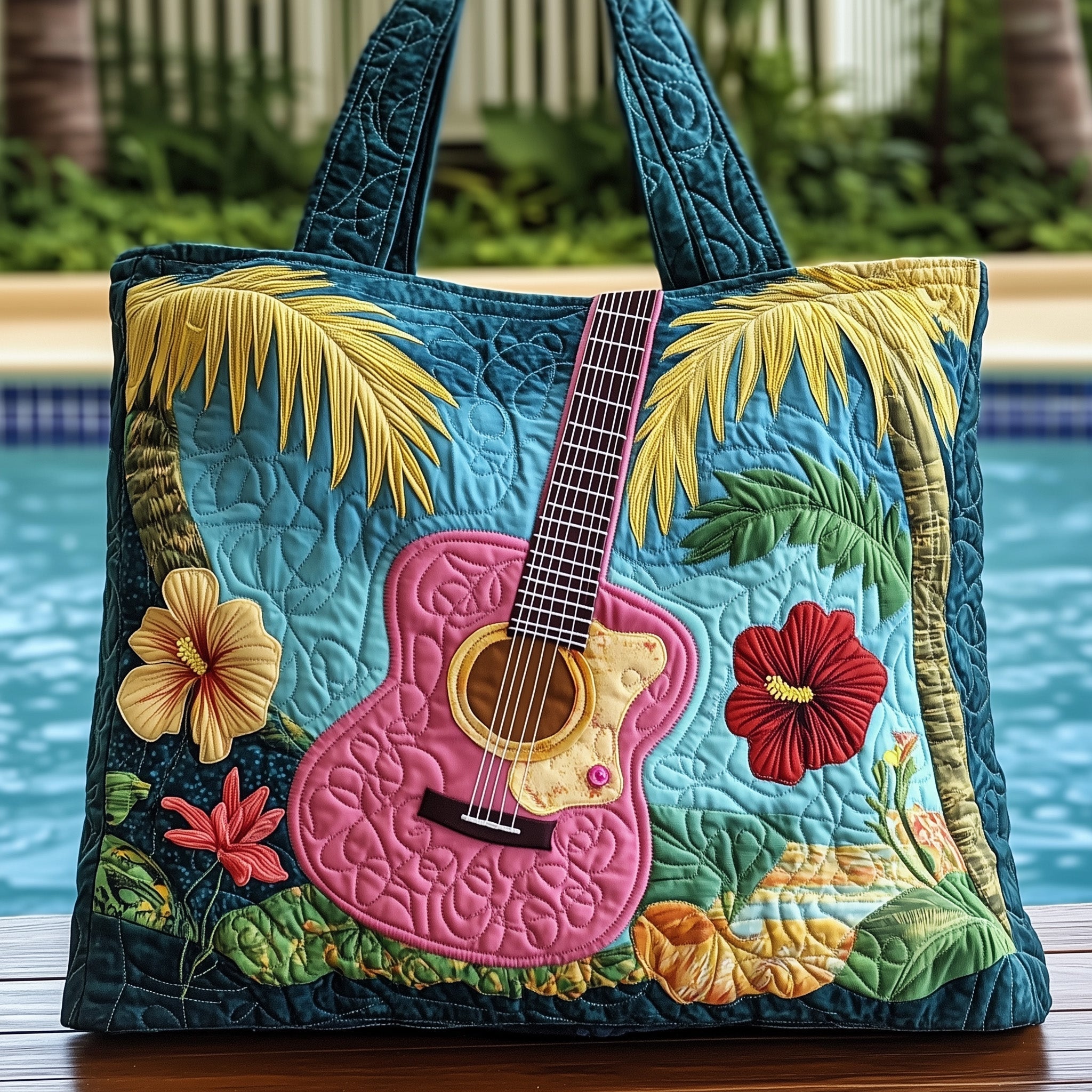 Aloha Vibes Quilted Tote Bag GFTOHD7852
