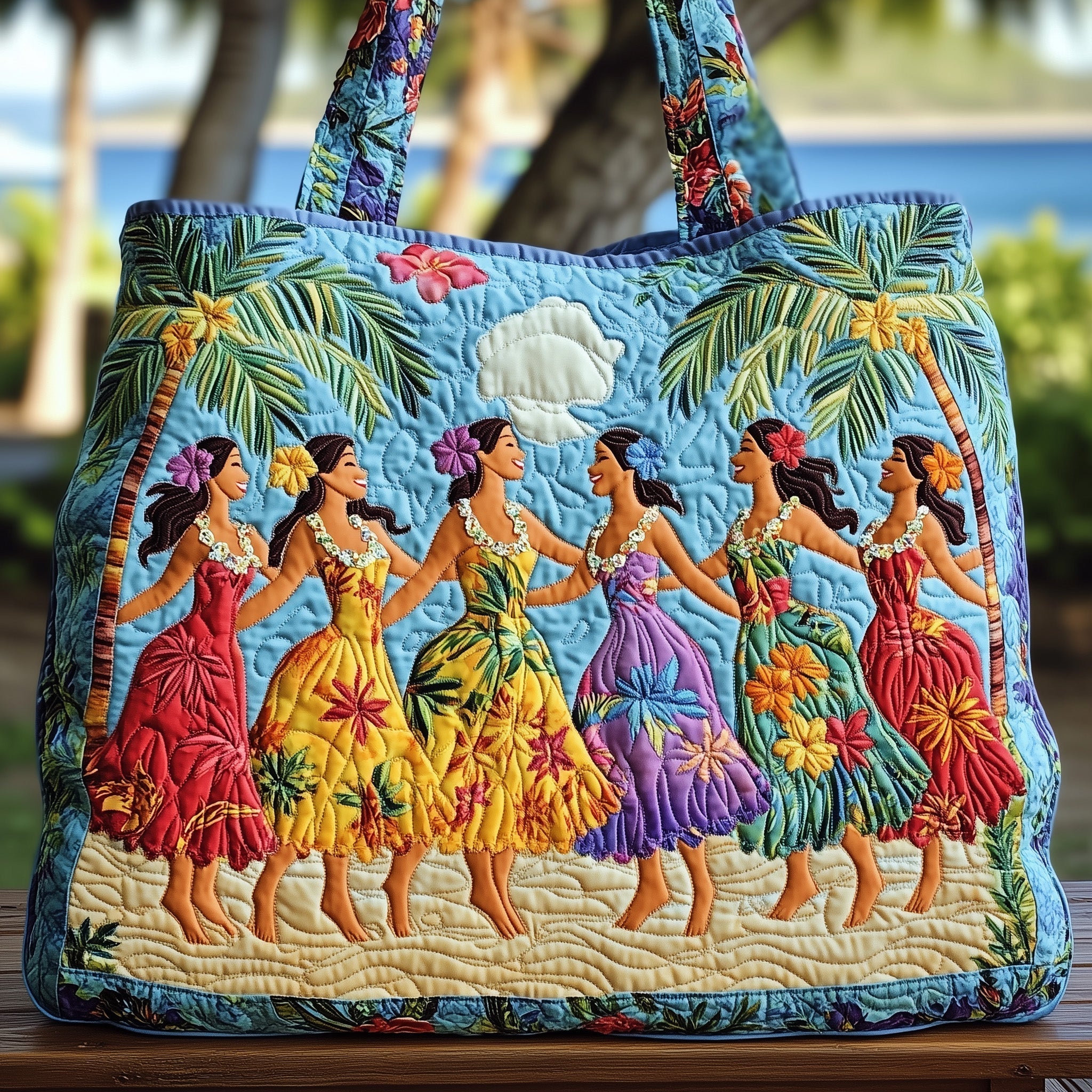 Aloha Vibes Quilted Tote Bag GFTOHD7987
