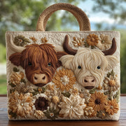 Highland Cow Quilted Tote Bag GFTOHD8254