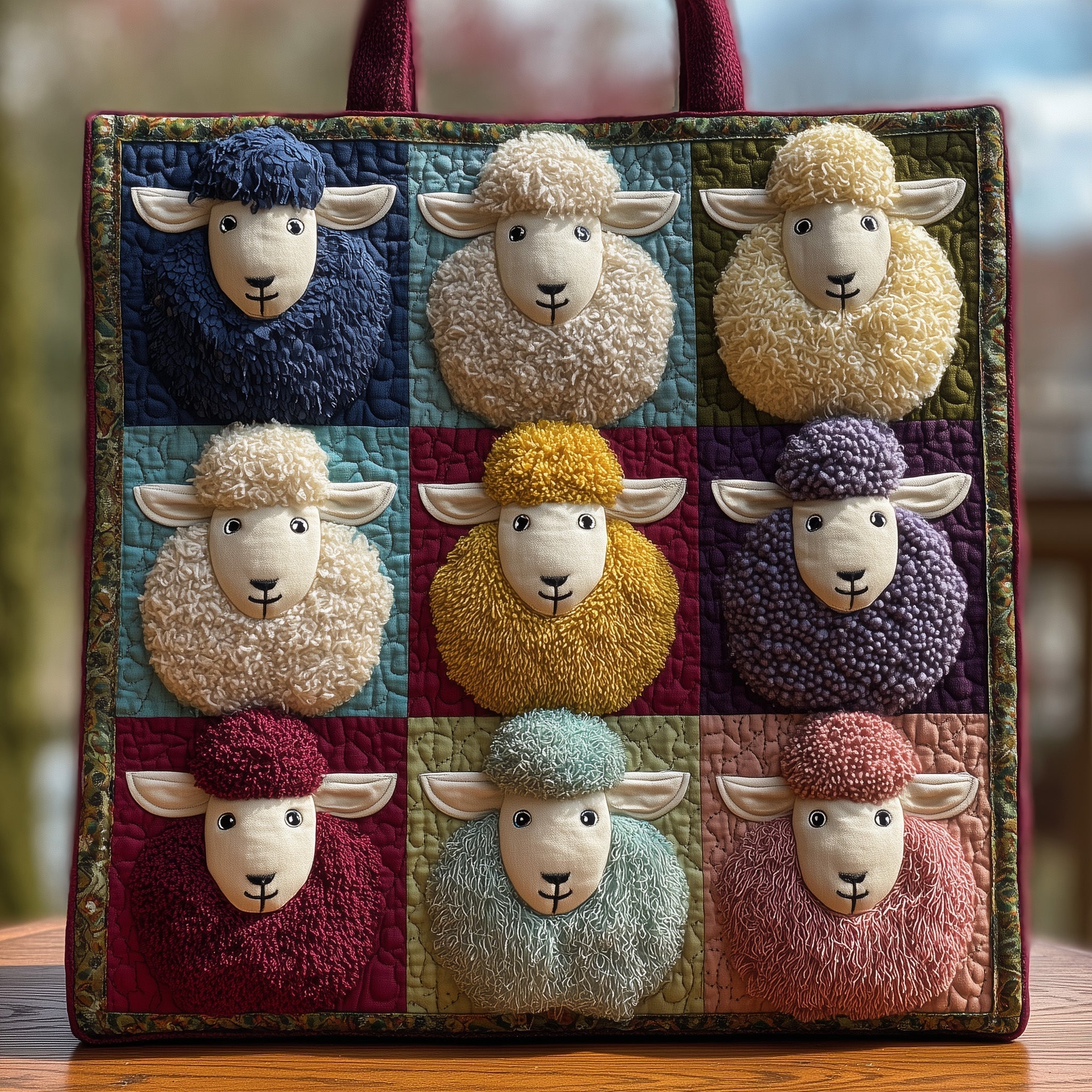 Sheep Heaven Quilted Tote Bag GFTOHD8291