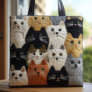 Whimsical Whiskers Quilted Tote Bag GFTOHD8300