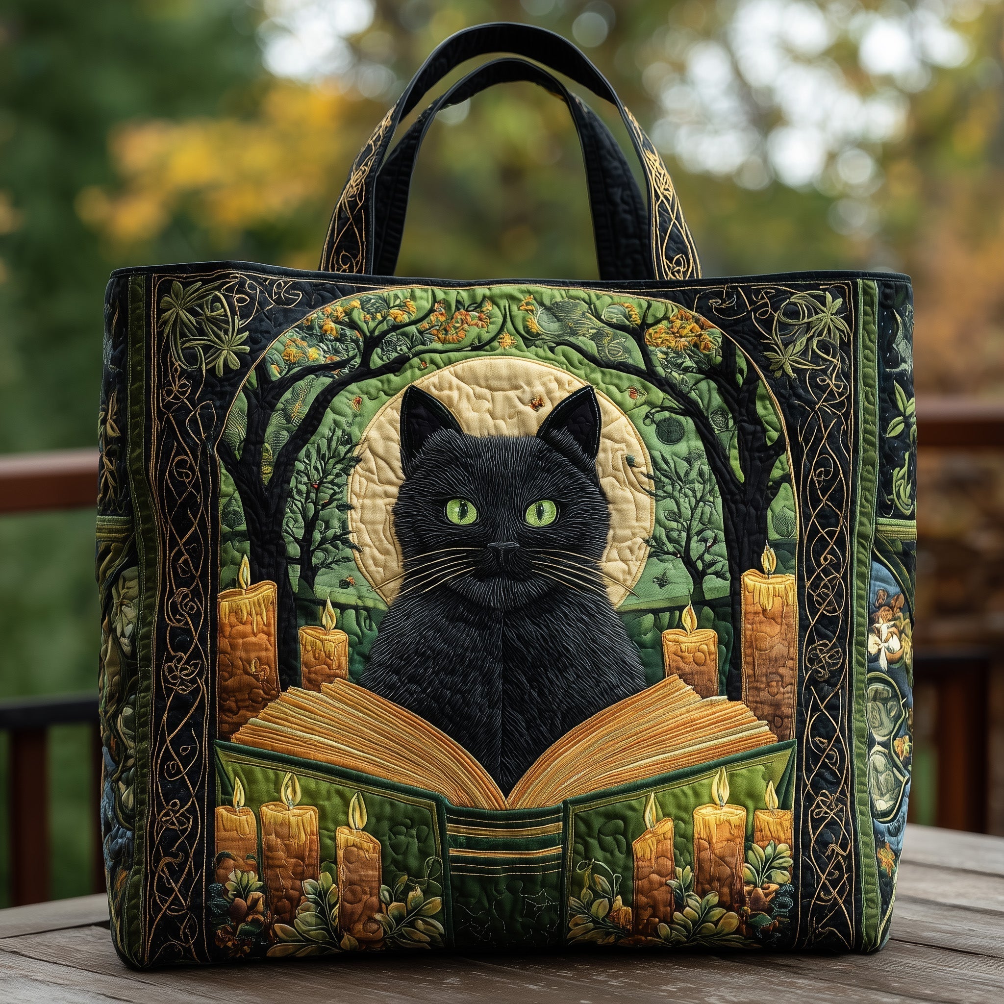 Whimsical Whiskers Quilted Tote Bag GFTOHD8307