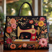 Artistic Sewing Machine Quilted Tote Bag GFTOHD8310