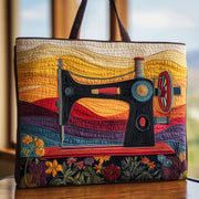 Artistic Sewing Machine Quilted Tote Bag GFTOHD8314