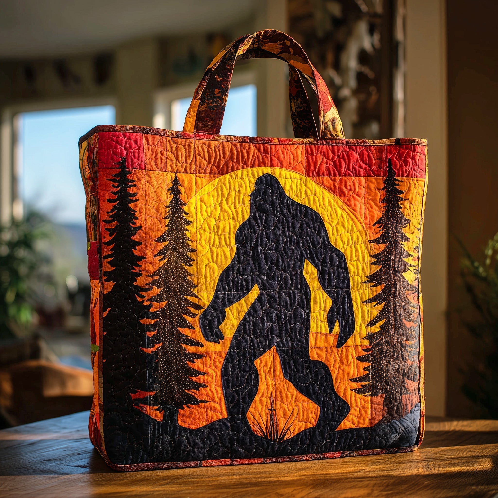 Mystic Bigfoot Quilted Tote Bag GFTOHD8348