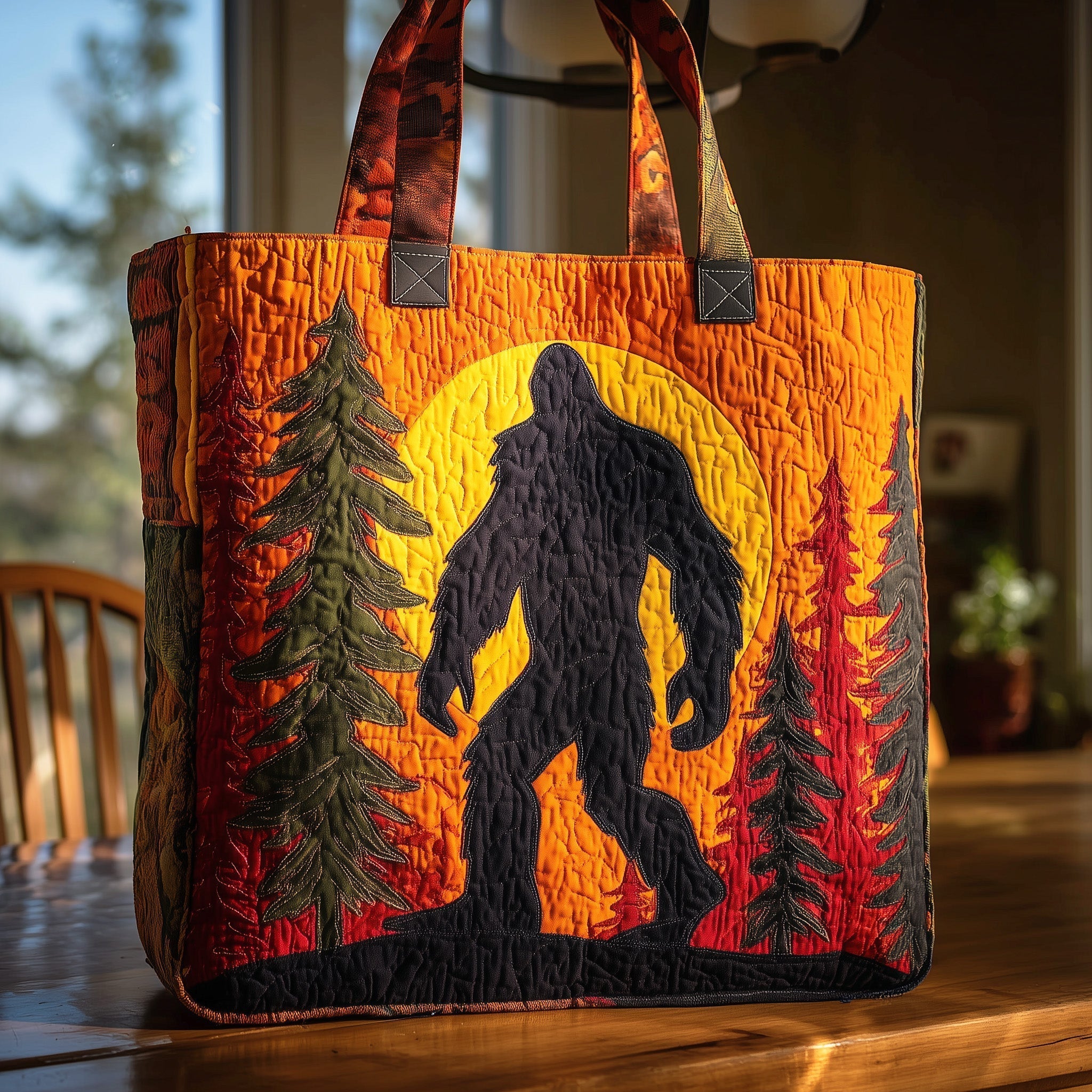 Mystic Bigfoot Quilted Tote Bag GFTOHD8349