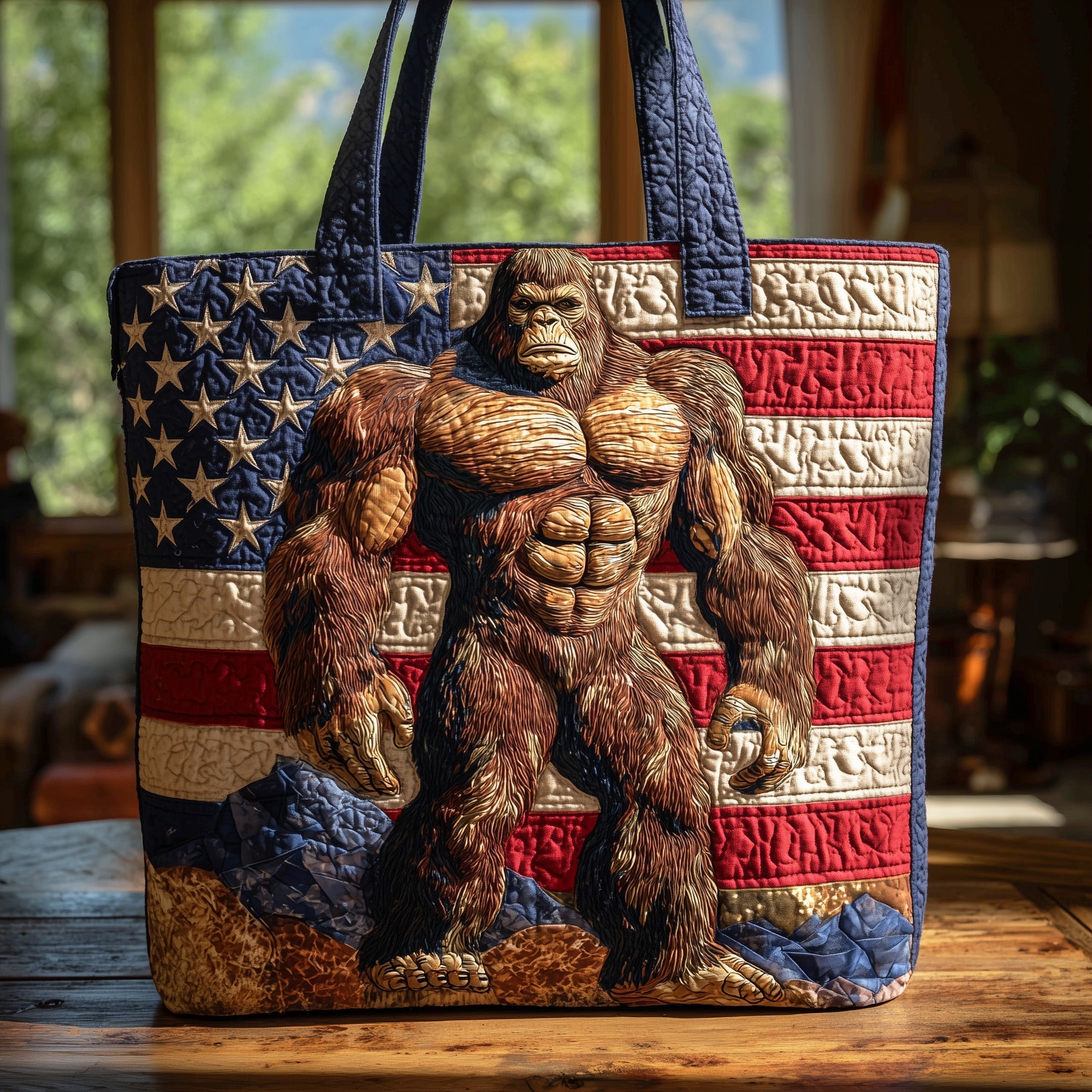 Mystic Bigfoot Quilted Tote Bag GFTOHD8350